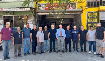 Kaymakam Önder’den Madeni İşler Odası ve Esnafa Ziyaret