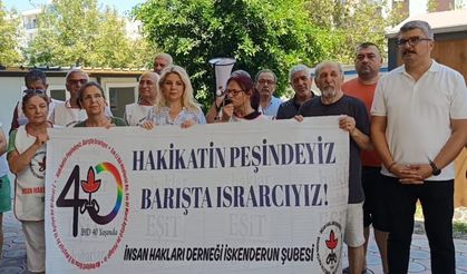İHD İskenderun Şubesi'nden 40. Yıl Mesajı…