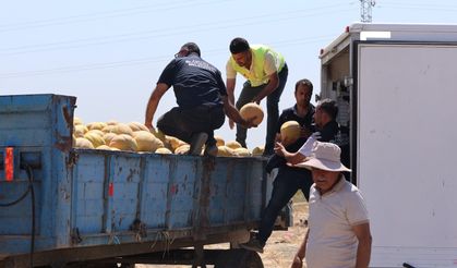 HBB'den Vatandaşlara 100 Ton Kavun Desteği