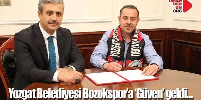 Yozgat Belediyesi Bozokspor’a ‘Güven’ geldi…