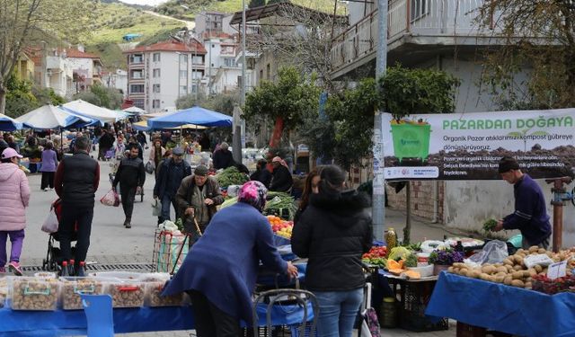 Efes Selçuk'ta pazar atıkları gübreye dönüşecek