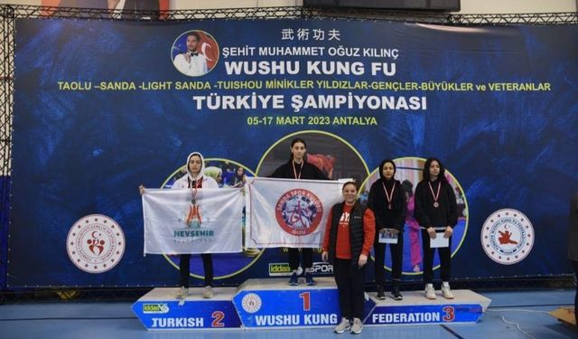 Nevşehirli sporculardan Wushu Kung Fu başarısı