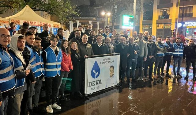 Bursa'da DEVA'lılar 'iftardan sahura' sahada