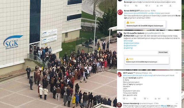 EYT’lilerin Bursa SGK isyanı: “Kaplumbağa hızında bir sistem…”