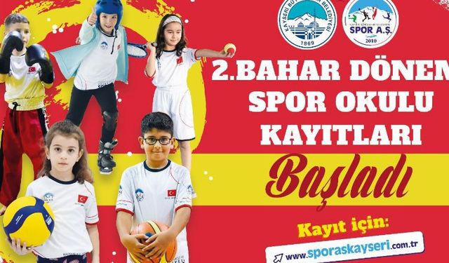 Kayseri Büyükşehir'de spor okulları başlıyor