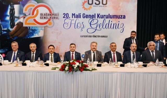 Kayseri OSB 20. Mali Genel Kurul gerçekleştirildi