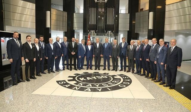 Kayseri protokolü iş dünyası ile buluştu