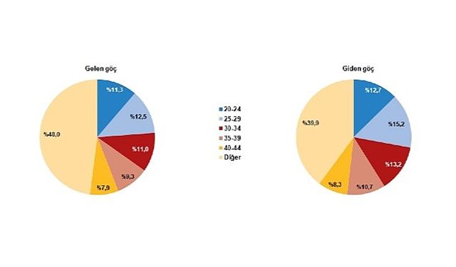 TÜİK: Yurt dışından Türkiye'ye 340 bin 845 kişi göç etti