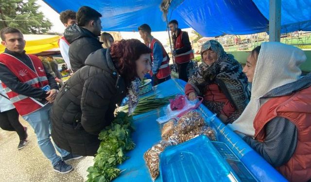 Bursa Yenişehir'de CHP'li gençler sahada