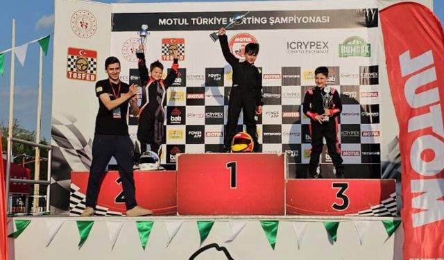 Karting şampiyonasına Sakaryalı yarışçılar damga vurdu