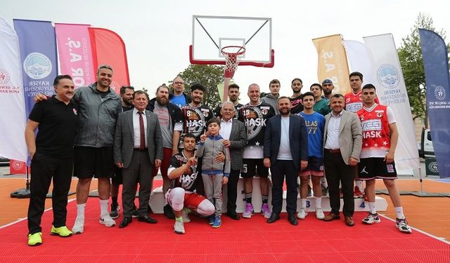 Kayserili gençlerin basketbol coşkusu