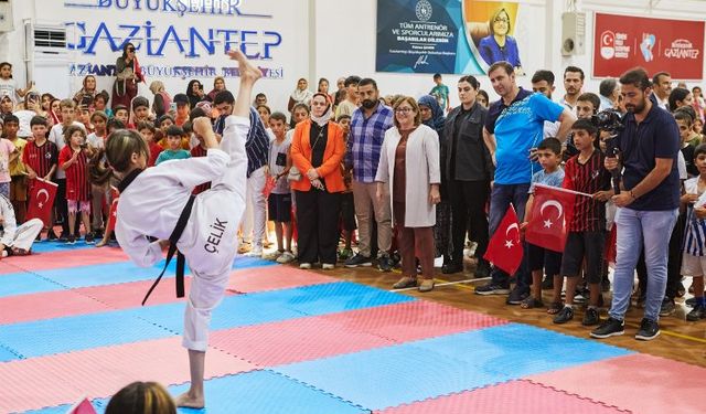 Gaziantep'te yaz spor okullarına yoğun ilgi