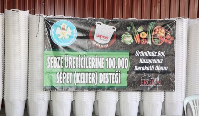 Manisa'da üreticiye sepet desteğine devam