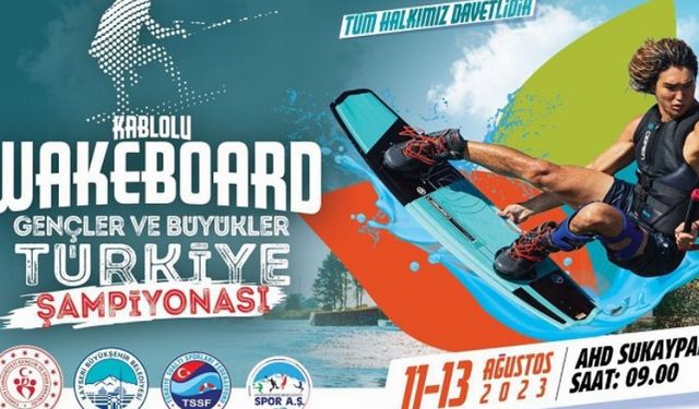 Kayseri Büyükşehir'den Wakeboard şampiyonası