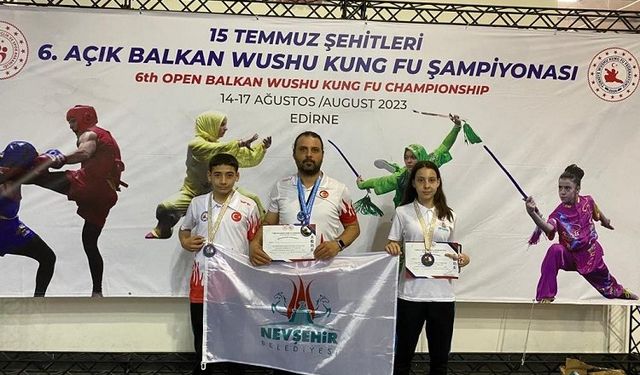 Nevşehirli sporcular madalyaları topladı