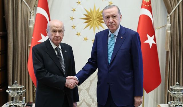 Cumhurbaşkanı Erdoğan, Bahçeli ile görüştü