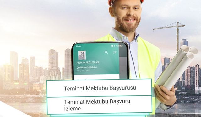 Mobil şubeden teminat başvuru hizmeti başladı