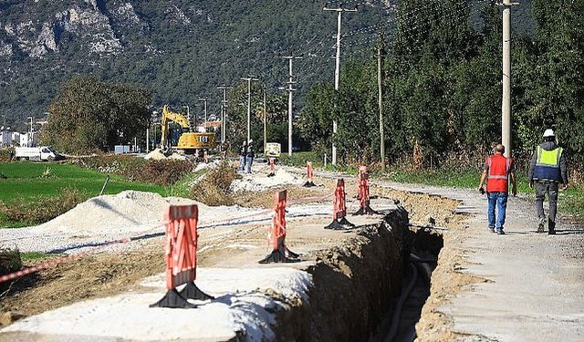 Ören’de Alt Yapı Çalışmaları Devam Ediyor