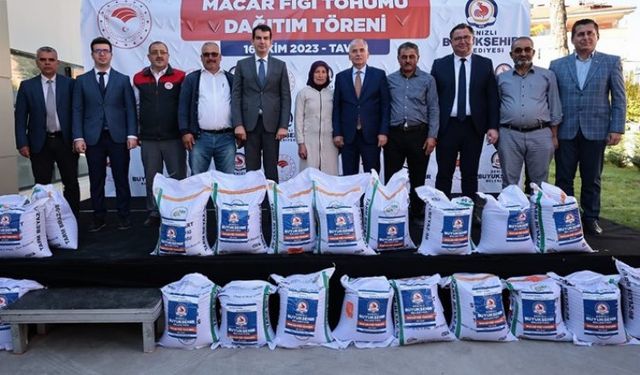 Çiftçiye 146 tonluk Macar fiği desteği