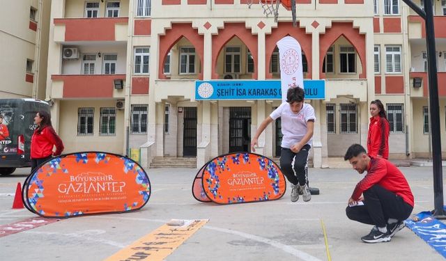 Gaziantep'te öğrenciler yetenek taramasında