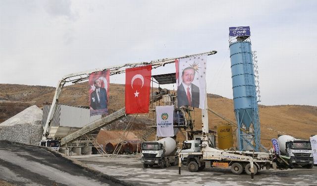 Malatya'nın beton santrali üretime başladı