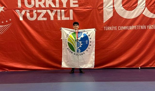 Sakarya'nın minik sporcusundan derece geldi