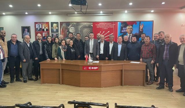 Edirne Keşan'da CHP'li aday adayları ön seçim kurasında