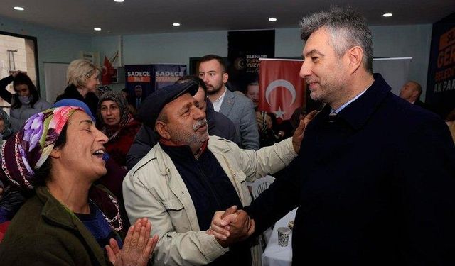 Ak Parti Seçim İrtibat Bürosu açılışında İlhan Ocaklı’ya yoğun ilgi