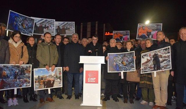 CHP Bursa 04.07'de depremzedeleri andı