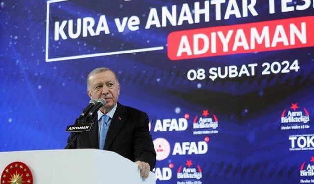 Cumhurbaşkanı Erdoğan: "Tutmadığımız sözü vermeyiz"