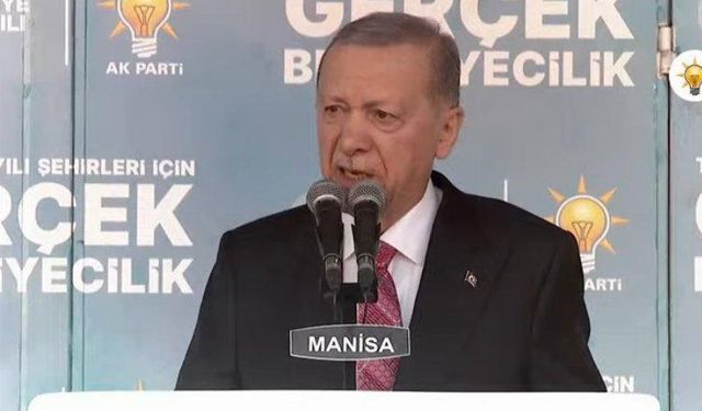 Erdoğan Manisa mitinginde konuştu