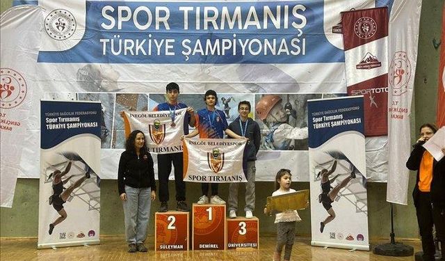 Minik sporcular İnegöl’ü gururlandırdı