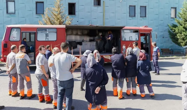 Kayseri Melikgazi'de personele yangın eğitimi