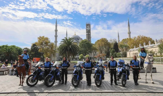 Motosikletli ve atlı kadın zabıtalar görevde