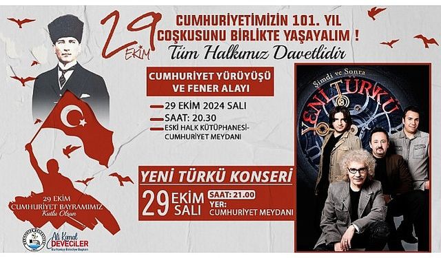 Burhaniye'de 101. Yıl Coşkusu