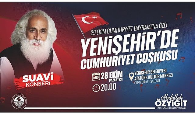 Yenişehir Belediyesi Suavi’yi Mersinlilerle buluşturuyor