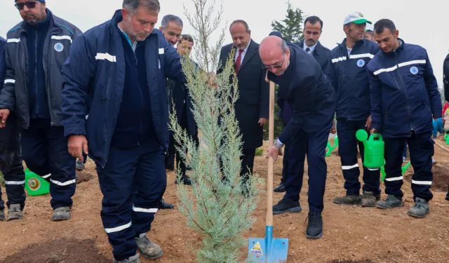 Konya Sille'de fidanlar toprakla buluştu