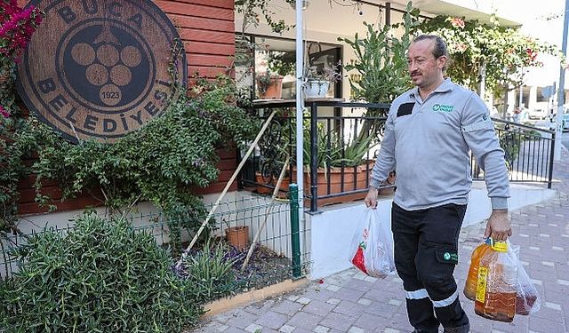 Buca’da rekor geri dönüşüm;  9 ayda 65 ton atık yağ toplandı