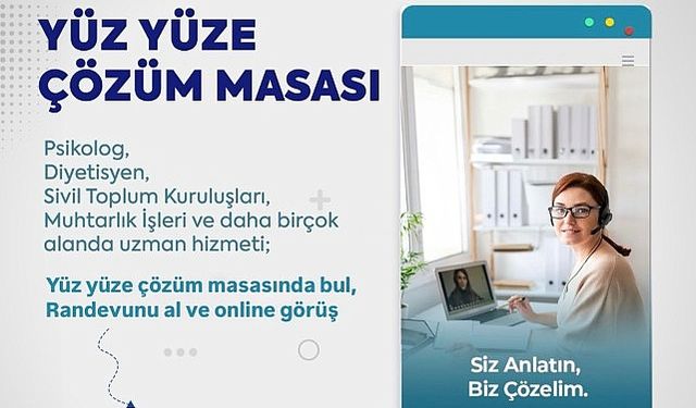 Muğla Büyükşehir Belediyesi’nden Dijital Hizmet Atağı Yüz Yüze Çözüm Masası Projesi