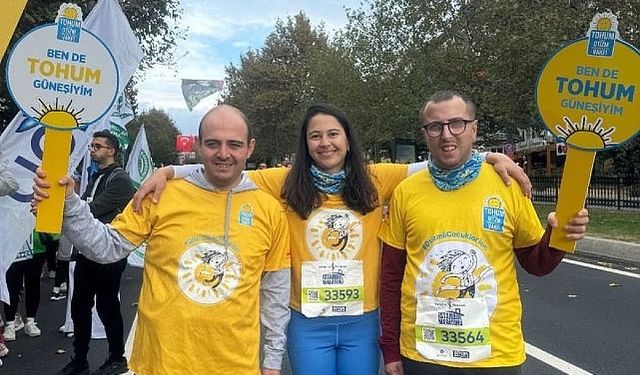 Tohum Güneşleri, 15 öğrencinin eğitim bursu için Türkiye İş Bankası 46. İstanbul Maratonu’nda koştu!