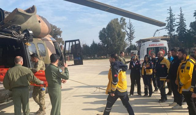 Hatay'da Hasta ve Yaralı Tahliyesi Eğitim