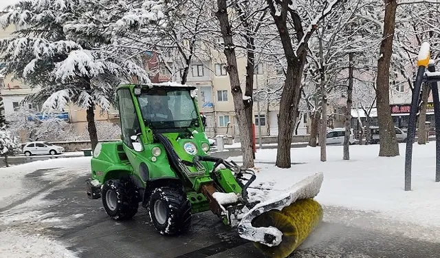 Kayseri Talas'ta kış çalışmaları yeniden başladı