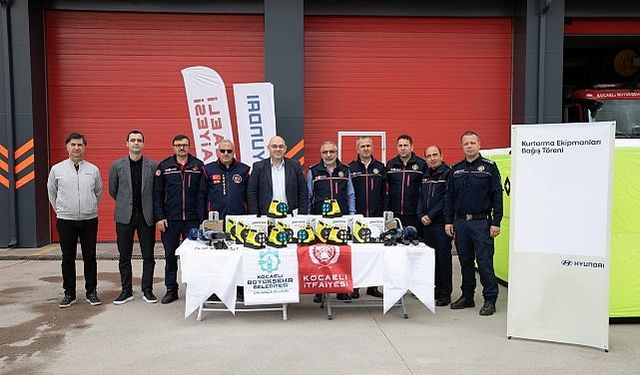 Hyundai'den Kocaeli İtfaiyesi'ne ekipman desteği