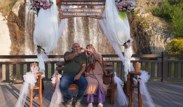 Ankara Keçiören'de babalara özel çekim alanı