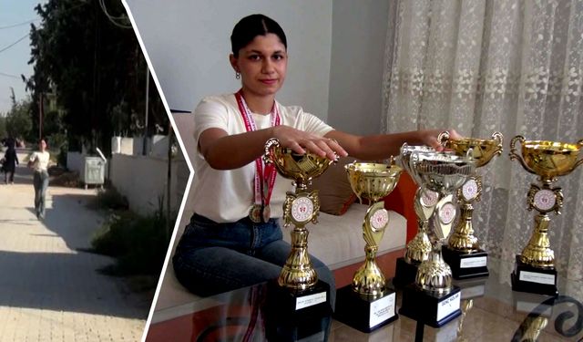 Sokak ve bahçelerde antrenmanla kupalar kazandı…