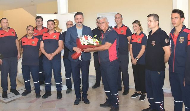 Başkan Üstün'den İtfaiye Haftası Ziyareti