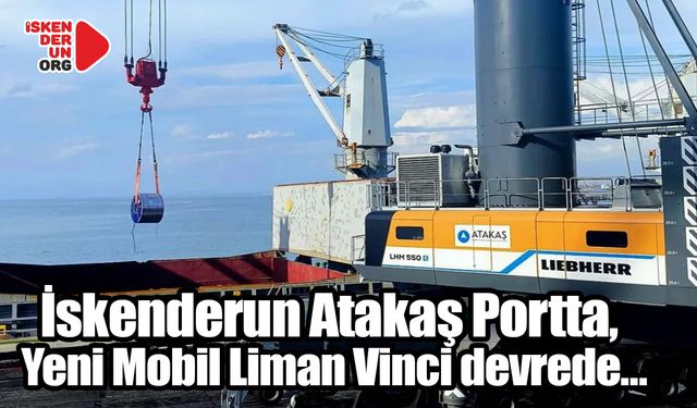 Atakaş Port, Yeni Mobil Liman Vinci devrede…