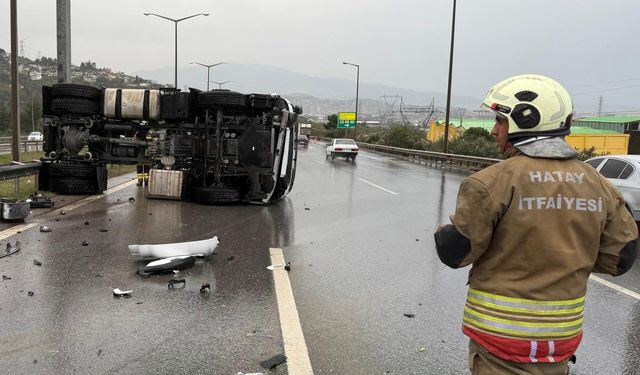 TIR çekici Kupası otobanda devriydi…