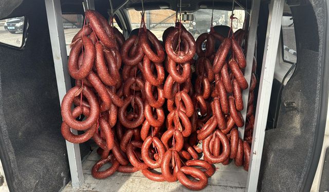 120 Kilogram Sucuğa El Konuldu