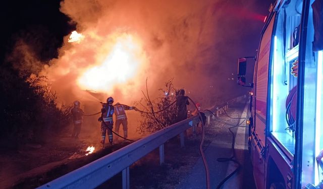 Otobanda Angus Yüklü TIR Yandı: 2 Ölü